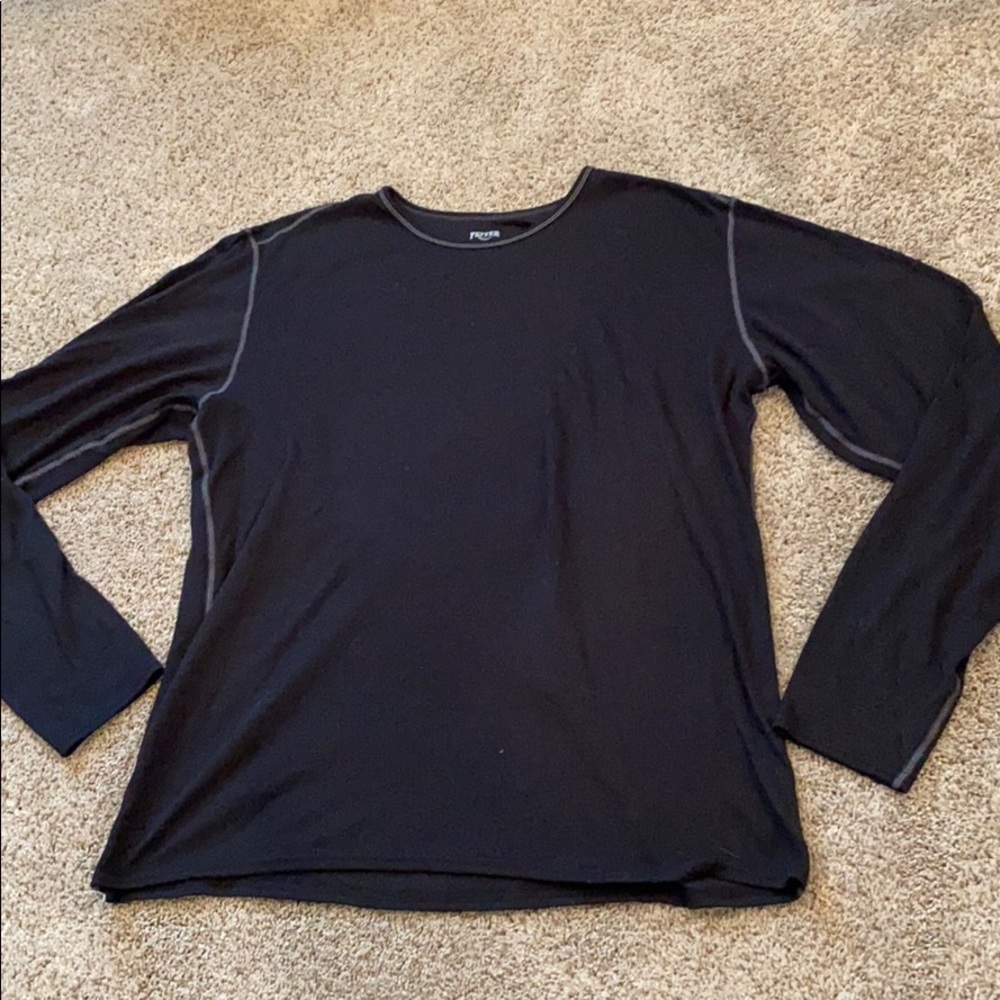 Black lightweight long sleeve shirt